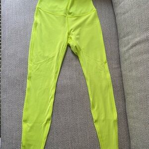 Lululemon Athletica Neon Green Leggings